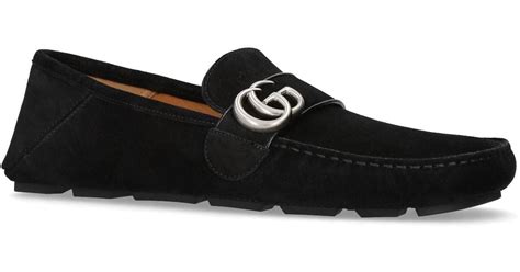 gucci driving shoes selfridges|gucci suede driving shoes.